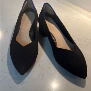 Rothy's Black Heels with Sleek Design and Slip-On Style